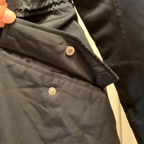 NWT A&F women’s ultra parka coat black faux fur collared size XS chest 38” fit S - Picture 11 of 11